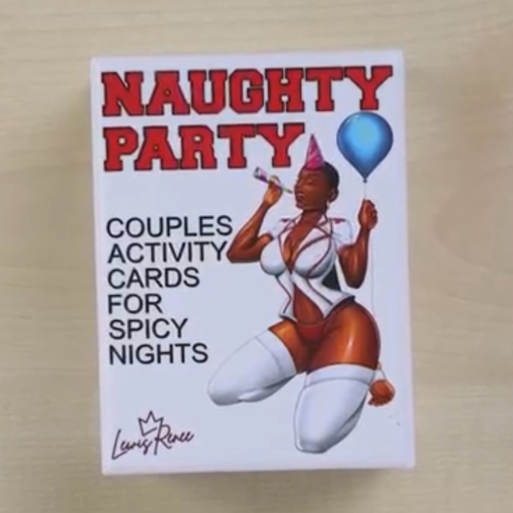 Naughty Party Couples Activity Cards - White/Red